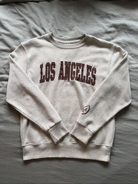 Los Angeles Cream Crewneck Sweatshirt  Pullover